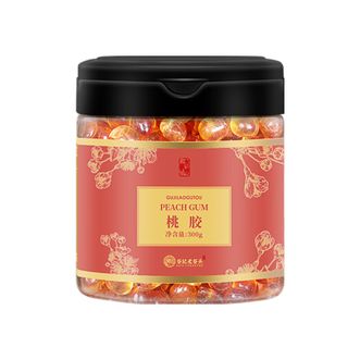 谷记老谷头/GUJILAOGUTOU  桃胶300g圆罐 老树桃胶饱满晶莹泡发率高