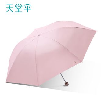 天堂伞  3折银胶防晒36151EZ蜜桃粉