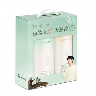 阿道夫（ADOLPH）  天然香去屑洗护套装 洗发水618ml+护发素400ml