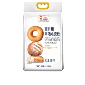 金龙鱼  面包粉 面包用小麦粉 高筋面粉 吐司面包机家用烘焙 100%进口小麦 2.5kg*1袋