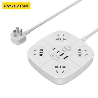 品胜（PISEN) 多功能桌面充电器 30W多口智能充电器