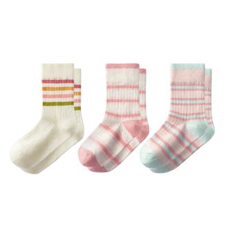 Shukiku  儿童袜子-云朵袜 小粉梦 SCXF0201R39/SCXF0201R40/SCXF0201R41 3双装