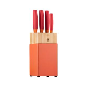 双立人（ZWILLING）  NOW S系列刀具5件套菜刀多用水果刀砍骨刀切菜刀切肉刀刀架
