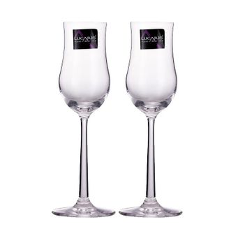 LUCARIS  水晶白酒杯  上海精髓格拉帕酒110ml*2只  水晶威士忌杯白酒杯