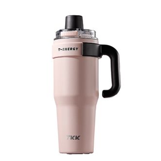 TKK  保温杯车载陶瓷覆层内胆水杯  T-One弹盖冰霸杯 初春粉 1200ml TKK2032