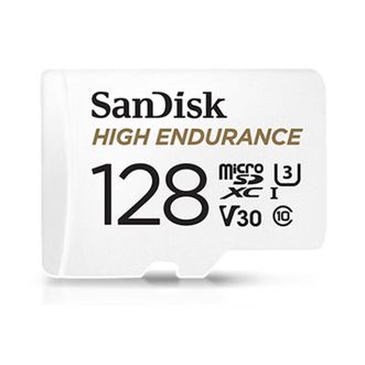 闪迪/SanDisk  128GB TF(MicroSD) 4K行车记录仪存储卡/安防监控内存卡 重复读写高耐用卡 10,000小时循环录制