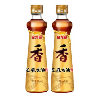 金龙鱼  纯芝麻香油 芝麻油220ml*2瓶