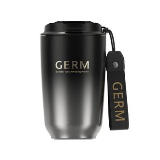 格沵/germ  可口可乐联名摩卡咖啡杯水杯大容量车载杯子保温杯  黑曜摩卡咖啡杯  渐变色极夜黑 400ml GE-24AW-DB135