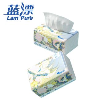 蓝漂  抽纸3层130抽*30包   柔韧升级纸巾餐巾纸