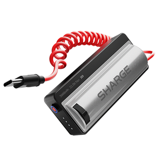 闪极/SHARGE  随行Shot手柄充电宝自带线22.5W快充便携移动电源 5000mAh P1 黑色