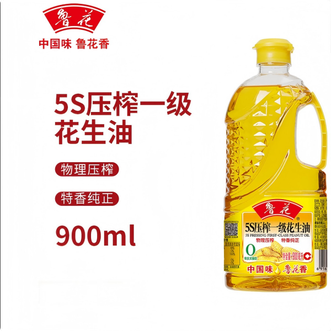 鲁花 一级花生油 非转基因纯正浓香家用炒菜食用油 小瓶装 500ml/900ml 鲁花 一级花生油 非转基因纯正浓香家用炒菜食用油 小瓶装 500ml/900ml