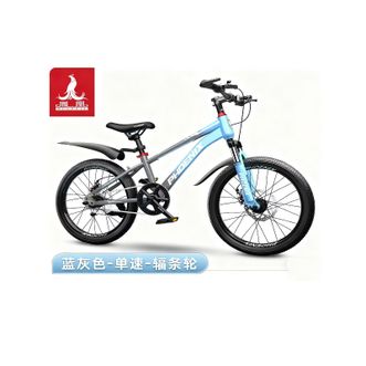 凤凰（Phoenix）  自行车青少年中大童男孩山地车 蓝灰色  单速  辐条轮  20寸
