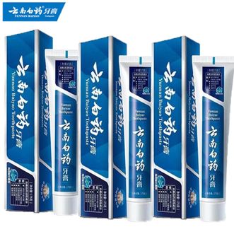 云南白药  牙膏清新口气洁净口腔改善牙黄牙渍牙垢护龈健齿 高地留兰 洁齿护龈【高地留兰】 145g*3支
