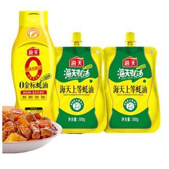 海天  0金标蚝油625gX1瓶+上等蚝油300gX2袋