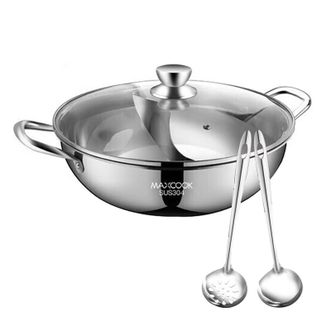 美厨（MAXCOOK）  雅格系列鸳鸯火锅  MCT963  32CM  加厚304不锈钢