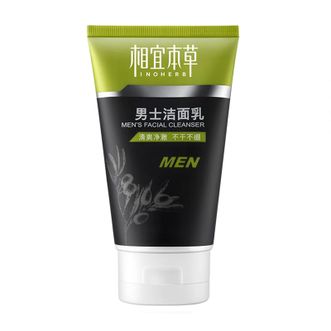 相宜本草  男士洁面乳清爽不紧绷洗面奶 120g