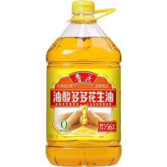 鲁花  食用油 家庭炒菜烹饪油 油酸多多花生油 5L