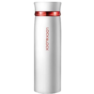 乐扣乐扣（LOCK&amp;LOCK）  保温杯  LHC4131WR-OCH  450ML 白色款  菲特旋转盖轻量杯