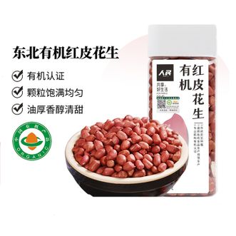 人民  人民食品 有机红皮花生320g 红衣花生米