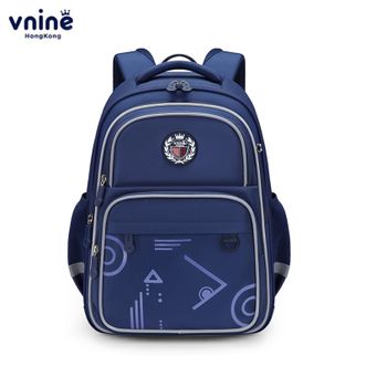 第九城/V.NINE  护脊耐磨小学生书包多隔层高颜值百搭大开口包 VCS33999