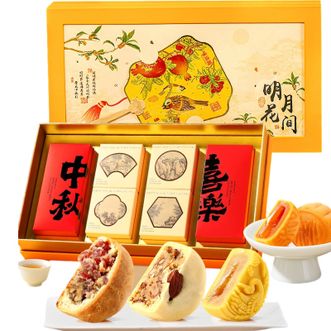 味滋源  中秋精装盒月饼礼 明月花间 480g