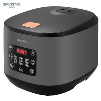 SKOGSTAD  思嘉思达 5L电饭煲微电脑电饭锅 预约定时多功能煮饭煮粥煲汤炖煮锅厨房家用电器电炖锅电锅电热锅SKD-F0130灰色
