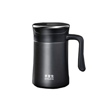 水宜生  316不锈钢保温杯带手柄把手泡茶养生杯礼盒装 500ml弱碱保温杯S550