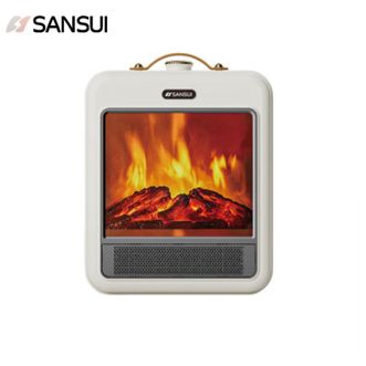 SANSUI  取暖器SDN-2097 暖风机仿真焰火即开即热1700W大功率两档可调便携暖气