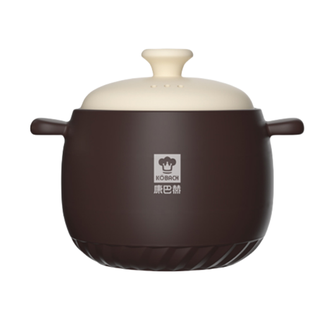 康巴赫（KBH）  砂锅陶瓷煲 炖肉 汤锅耐热高温炖锅中药煲 6L