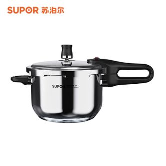 苏泊尔（SUPOR）  不锈钢压力锅20cm 家用复合底4L高压锅高压烹煮锅