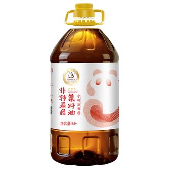 天府菜油/TIAN FU-RAP OIL  小榨浓香菜籽油  压榨工艺浓郁油香非转油  5升三星