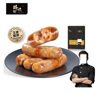 锋味派  火山石烤肠 纯肉香肠 台湾脆皮热狗肠 烧烤空炸食材 【单盒装】玉米芝士 400g