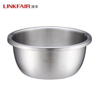 凌丰（LINKFAIR）  304不锈钢汤盆18cm 加厚加深汤碗 洗菜盆和面盆沙拉盆调料盆