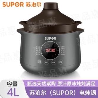 苏泊尔（SUPOR）  电炖锅4L多功能家用电炖盅可预约炖汤锅热水快炖煲汤锅煮粥锅