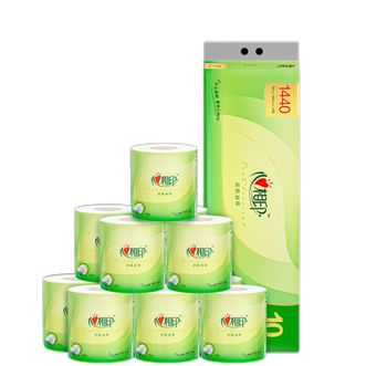 心相印  茶语丝享系列卷筒纸4层1440g厕所纸有芯卷纸