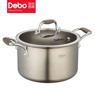 Debo  罗麦斯 钛汤锅 纯钛家用汤锅4.8L 22cm DEP-883