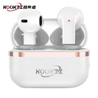 KOOKZZ  蓝牙耳机高音质半入耳式运动跑步超长续航AI智能通话降噪 R13白色