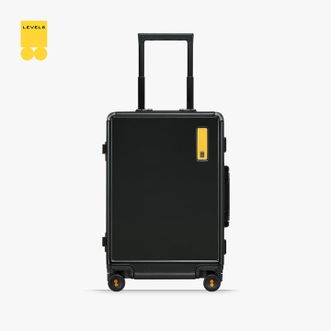 地平线8号  粗铝框旅行箱20英寸拉杆密码箱PC拉杆箱氦系列黑色