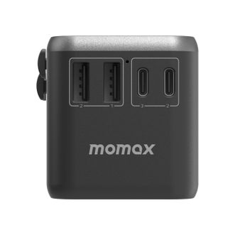 摩米士/Momax  1-World 氮化镓PD全球旅行快充充电插座（65W）UA8D 黑色