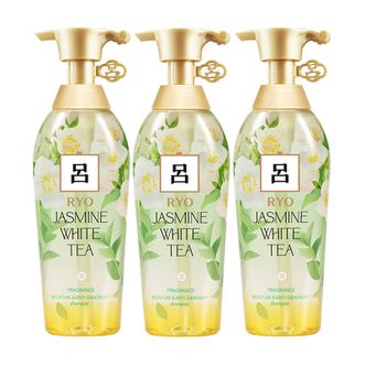 吕  茉莉白茶保湿去屑洗发水洗发露 400ml*3