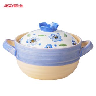 爱仕达/ASD  樱花系列高汤煲3.8L耐高温冷热不易开裂高颜值煲汤锅-RXC38P2Q