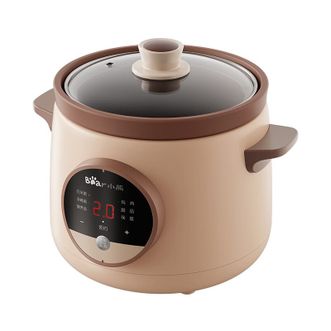 小熊/Bear  电炖锅  1.5L可预约定时保温天然原矿紫砂锅  煲汤炖汤熬粥煮粥锅