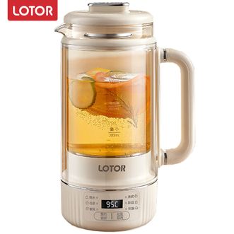 LOTOR  养生壶  【滤筒款】600ml全玻璃双层低音迷你养生壶家用煮茶壶养生烧水壶花茶壶  LD-YSH06