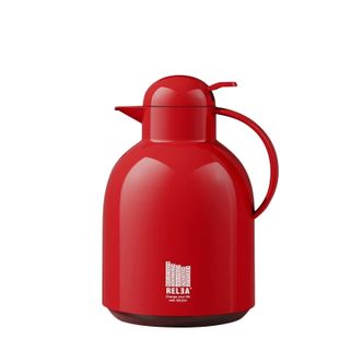 物生物（RELEA）  保温壶热水壶1500ML容量玻璃内胆暖水瓶开水壶居家热水瓶普通款红色JV020001-1500-HS