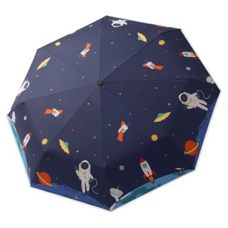 美度MAYDU   三折安全防回弹儿童伞一键开收【8骨-宇航员】
