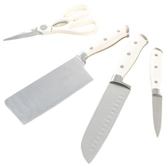 栢士德/BYSTON  刀具四件套 厨具套装 持久锋利耐用易磨 切感丝滑清洗容易