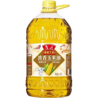 鲁花  香飘万家浓香玉米油 4L*1桶