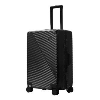 秀乐途（Surelaptop）行李箱防摔抗压铆钉加固万向轮铝框拉杆箱旅行箱 黑色 20英寸