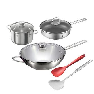 双立人（ZWILLING）  炒锅 简约煮意精选 锅具套装 40120-040-982