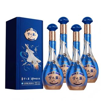 洋河  文创版梦之蓝·歼20 绵柔型高度白酒550ml* 4瓶整箱装